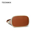 TeenMix (TeenMix) Frauenbeutel gewebtes Handy -Tasche Regenbogen Crossbody Tasche mit vielseitigem Eimer -Tasche zum Geburtstag Geschenk für Freundin Regenbogen hellbraun