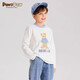 PawinPaw Cartoon Bear Children's Clothing Spring Boys Cartoon Print Round Neck Long Sleeve Children's T-shirt Sale Ivory/39 130 cm