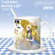 NID Summer Brandt Brandt Phoebe Canerella Zanne MAISON DE MAISON PÉRIPHERAL EAU BUSTION CUP ANIMIQUE Céramique Masse [Cup Single White] TJ4877 Exquis [Muk] + cuillère + tasse couvercle