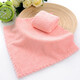 Face towel small coral velvet square small fiber absorbent quick-drying cheap square towel cleaning handkerchief random color 1 pack