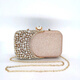 Yingtang celebrity diamond bag banquet dress clutch bag dinner bag wedding bridesmaid handbag gold moon shape