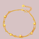 Qianjun 9999 gold heart-thumping sparkling bracelet for women, gold fashion bracelet, birthday gift for girlfriend, plated, 3.22g