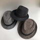 Qingyou Xu Wenqiang's same style hat, men's top hat Shanghai Tang Xu Wenqiang's same style British woolen jazz hat for middle-aged and elderly people, solid color woolen-black, adult version 58cm