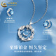 China Gold (CHINA GOLD) pt950 platinum necklace for women platinum blue eucalyptus and bird pendant jewelry Father's Day birthday gift for girlfriend and lover platinum pendant about 2.05g free silver chain