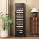 Bai Kailun wine cabinet, first-class energy efficiency, constant temperature and moisturizing wine cabinet, zero embedded compressor, home wine storage, sake beer display refrigerator, fruit beverage refrigerator bar, upgraded smart anti-fog door丨dual temperature丨red wine ice bar丨188L air-cooled and frost-free