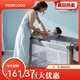 Cool Douding Crib Special Diaper Table Massage Care Table Coat Change Diaper Table Moonlight Gray