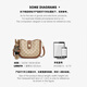 Viney's new bag women's bag light luxury crossbody bag high-end shoulder bag birthday gift for girlfriend and wife [brown] practical underarm bag fashion brand versatile casual niche fashion saddle bag