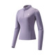 Camel (CAMEL) long-sleeved quick-drying T-shirt women's running fitness stand-up collar sports top J25CA8L6004 Night Purple M