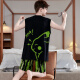 Jóvenes palabras de amor Pajamas Men Venugador Modal Vest Simple adolescente Estudiante de ropa de verano delgada de verano ZZ878 L Hombres 100-130Jin [Jin equivale a 0.5 kg]