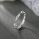 Xiangnan 999 sterling silver four-pointed star ring ins niche light luxury plain ring open ring index finger ring ring senior girl gift 999 silver four-pointed star ring