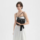 CHARLES&KEITH25夏季新品复古油蜡皮单肩斜挎腋下包CK2-20782621 Noir黑色 S