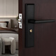 Zaihu Lock Door Lock Squinment Один язык дверной замок для дверей домашняя спальня универсальная комната крытая деревянная дверь ручка дверной дверь 50 тарелка из тиревой стали 13548 Медная пластина
