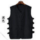 
Zuosik summer thin sub-cotton linen vest Chinese style Tang suit men's vest clip Han jacket and plate button old man sweatshirt north beige white sesame 1901B vest 2XL 155-170Jin [Jin equals 0.5 kg]