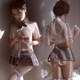 
Love lingerie women jk uniform pure and cute campus small breasts look big sexy clothing Blue Grid JK uniform + 9756 net clothes One size recommended 80-125 Jin [Jin equals 0.5 kg]