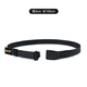 Pathfinder outdoor hiking pants belt for men and women, lightweight and convenient plastic bayonet widened and lengthened woven belt, black