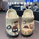 Les nouvelles chaussures de trous mignonnes de Ye Yu de Ye EVA MATRICATURE GRIPLES NON SLIP 3 à 6 ans portent des sandales à l'extérieur. Carte Gris Brown Bear Style 24 à25 Taille 16 cm Longueur à l'intérieur