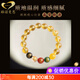 Genomanman Citrine Bracelet Women's Five-Way God of Wealth Transfer Bracelet Men's Gift Transfer Beads Birthday Amulet Beads 14mm