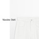 Massimo Dutti Discount Season 2025 Vêtements féminins décontractés simples et polyvalents hauts à taille large jeans 05049849 blanc 36 (165 / 66a)