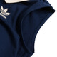 
Adidas Clover Vest Women's Summer New High-waist Short Sportswear Lapel Breathable Casual Sleeveless T-shirt KE3893 Deep Indigo Breast Pad S-34