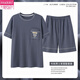 莫代尔新款睡衣男士纯棉夏季短袖短裤休闲色家居服夏天 C3523# 【短裤】 2XL