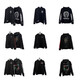 Crow Xinping ersetzt Chromehearts schwere Baumwollhöre Mattyboy Graffiti -Serie Sweatshirts in Stock Red Bfk7036 Red Bfk7036 Red Bfk s