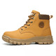 
Shantou Lincun Russian four-season thick-soled safety shoes Comfortable and wear-resistant men's labor protection shoes New rubber and plastic sole anti-slip shoes 679 yellow-Xiyin HOT model 37