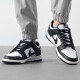 耐克（NIKE）男鞋2025春季新款DUNK LOW运动鞋复古板鞋胶底低帮轻便休闲鞋 黑色白DD1391-100 42