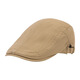 CHICORA British style painter hat fashion newsboy hat women summer new forward cap peaked cap versatile simple retro casual 239 forward hat-beige one size (55-58cm)