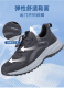 Zulijian Master Spring- und Herbst ältere Schuhe für das Gelegenheitsnetz mittleren und älteren Wanderschuhe Vaters Anti-Schlupf-Soft Sohle Sport Outdoor-Reiseschuhe 9207 Schwarze Männer offiziell Echt