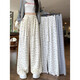 [White Blumen] Frauen lässig Wide Legs Frauen lose geradlinig 2025 Sommer Neue kleine Sporthose Aprikose Farbe L Empfohlen 115-125jin [Jin entspricht 0,5 kg]