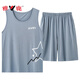 Yalu Herren-Pyjamas Sommermodal Ice Silk Weste Shorts Anzug Teenager große ärmellose Hauskleidung A-12027 3xl