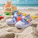 ANTA Children's Sandals 2025 Summer New Men's and Women's Baby Shoes Baby Breathable Toe Sandals Octopus Beach Shoes Women's Anta White/Fluorescent Orange Red-5 20/12cm