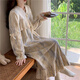 
Yalu coral velvet nightgown for women in autumn and winter lace lace 2025 new thickened palace princess style flannel pajamas KMN_12342# lace lace velvet skirt M 160()