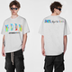 Medm2025SS Spring T-Shirt Letter Trendy Marke Bunte Graffiti-INS Kontrastierende Sommer-Sommer-Druck loser Hip-Hop-Paar schwarzer DDM854 m (Empfohlen 100-130jin [Jin ist gleich 0,5 kg])
