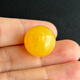 Yuzhi 1 item 1 certificate 1 shot natural raw ore Russian material unoptimized beeswax amber round beads single bead with beads 18.9mm
