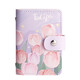INS Windkartenbeutel Frauen große Kapazität Multi-Karten-Anti-Demagnetization-Führerschein Set Cartoon High-End Small Card Set Purple Tulip [20 Kartensteckplätze + 2 ID-Slots]