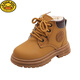 G.DuckKids Children's Martin Boots garçons et filles Bottes courtes Boots d'hiver Boots Boots Automne et hiver Plus Velvet bébé Boots Boots Yellow Boots britanniques 333 Chaussures simples Taille 22 Taille 14cm