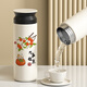 Text 304 Thermos Cup Personalisierte Wärme begleitete Wasserbecher Einfacher chinesischer Stil Pingping eines privaten Anpassungs-Trends 350 ml Flat Lid Cup-FC2677 Text