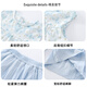 
Snoopy Girls Summer Set 2025 New Children's Fashionable Casual Children's Clothing Girls Summer Sweet Floral Two-Piece Set Blue Place Order to Get Baby 90 Recommended Height 80-90cm