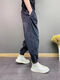 Wear-resistente High-End-High-End-Harem-Jeans-Herren Frühling und Herbststil Trendy vielseitig vielseitig losen, schlanker Fuß Hose kleine Füße Herrenhosen Schwarz L.