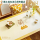 Green dyed table mats, coffee table tablecloths, waterproof and oil-proof dining table mats, TV cabinets, books, anti-fouling household leather oval, everything is fine, 90*180cm
