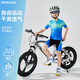 McTicco Boys' Outdoor Cycling Suit Set Professional Cycling Butt Pad Children's Quick-Drying Sports Short-Sleeved Shorts Big Children's Summer 23050 Blue + 20933 Blue Cycling Suit 160 160cm