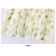 
XAE luxury high-end brand short-sleeved dress for women 2025 summer new small French slim floral chiffon skirt with rice black flowers XL