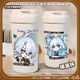 Cangfa Star Dung Railway 2D mobile game Cangfa Baihe Heiseryin series large capacity outdoor double drinking straw insulation coffee car cup VB3887 Heiseryin [single thermos cup]
