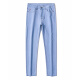 Jeep Spirit Jeep Summer Tennis Jeans pour hommes Men's Men's Fin Loust ​​Casual Men's Pantal's Nouveau pantalon haut de gamme élastique FXNZ-9767 Bleu moyen [Tennis respirant] 40 Circle de taille de trois pieds