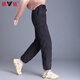 Yalu Down Pants Women's Outer Wear 2025 Winter New Warm Straight Slim High Waist Workwear Thickened Elastic Waist Pants