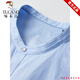 Pecker stand collier coton lin shirt à manches à manches à manches à manchettes masculines de couleur épurée d'été