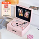 Ask Plus WHATPLUS C300 all-in-one CD player audiophile album player retro CD player record player shape Bluetooth speaker Bluetooth cd player birthday gift C300 spade powder 2nd generation + genuine CD