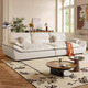 Kao Italienisch minimalistische Segelsofa Katze Klaue Leder Wohnzimmergröße und Wohnung geradeaus Ledersofa A828#3,0 m