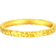 CHINA GOLD Gold Ring Pure Gold Crushed Ice Ring Women's New Year's Eve Gift for Girls Women's Valentine's Day Gift Circle No. 13/About 2.4g